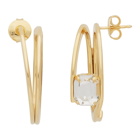 MM6 Maison Margiela Gold Small Hoop Earrings