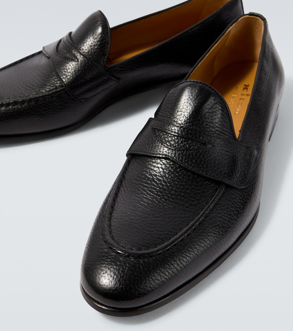 Kiton Leather penny loafers