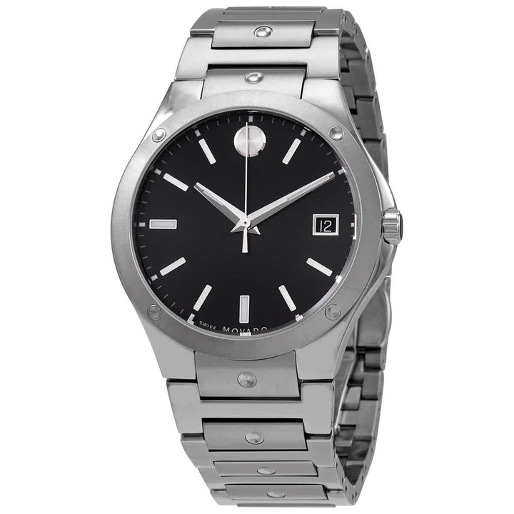 Photo: Movado SE Quartz Black Dial Unisex Watch 0607541