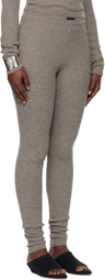 Fear of God ESSENTIALS Brown Holiday Waffle Leggings