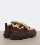 Roger Vivier Viv' Up shearling and suede sneakers