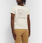 Remi Relief - Slim-Fit Distressed Printed Cotton-Jersey T-Shirt - Neutrals