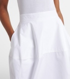 Róhe Cotton poplin midi skirt