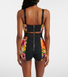 Dolce&Gabbana Floral silk-blend shorts