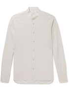 Boglioli - Grandad-Collar Cotton-Seersucker Shirt - Neutrals