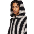 Amiri Black and White Baja Pullover Hoodie