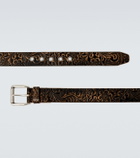Our Legacy 40mm paisley leather belt