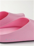 Marni - Fussbett Full-Grain Leather Slippers - Pink