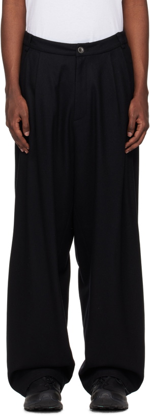 Photo: HYEIN SEO Black Wide Wool Trousers