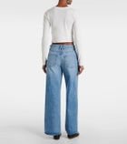 Slvrlake Cropped cotton jersey T-shirt
