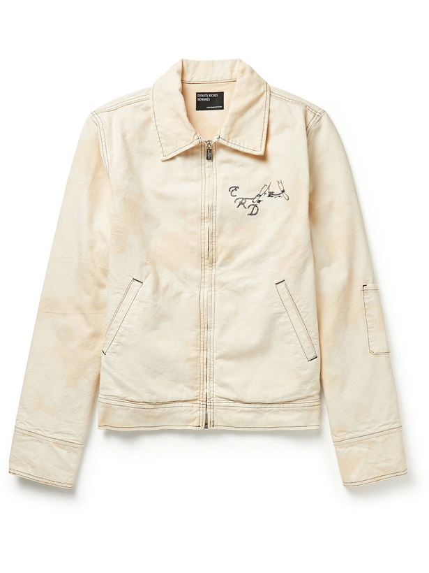 Photo: Enfants Riches Déprimés - Embroidered Cotton-Canvas Jacket - Neutrals