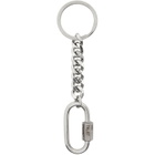 IN GOLD WE TRUST PARIS Silver Curb Chain Keychain