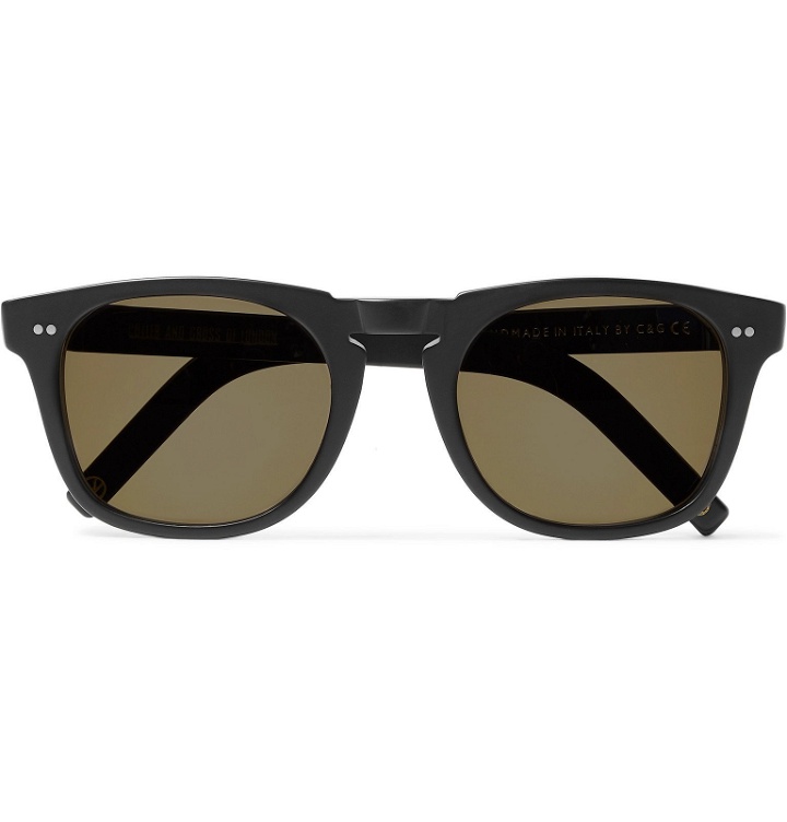 Photo: Kingsman - Cutler and Gross Square-Frame Matte-Acetate Sunglasses - Black