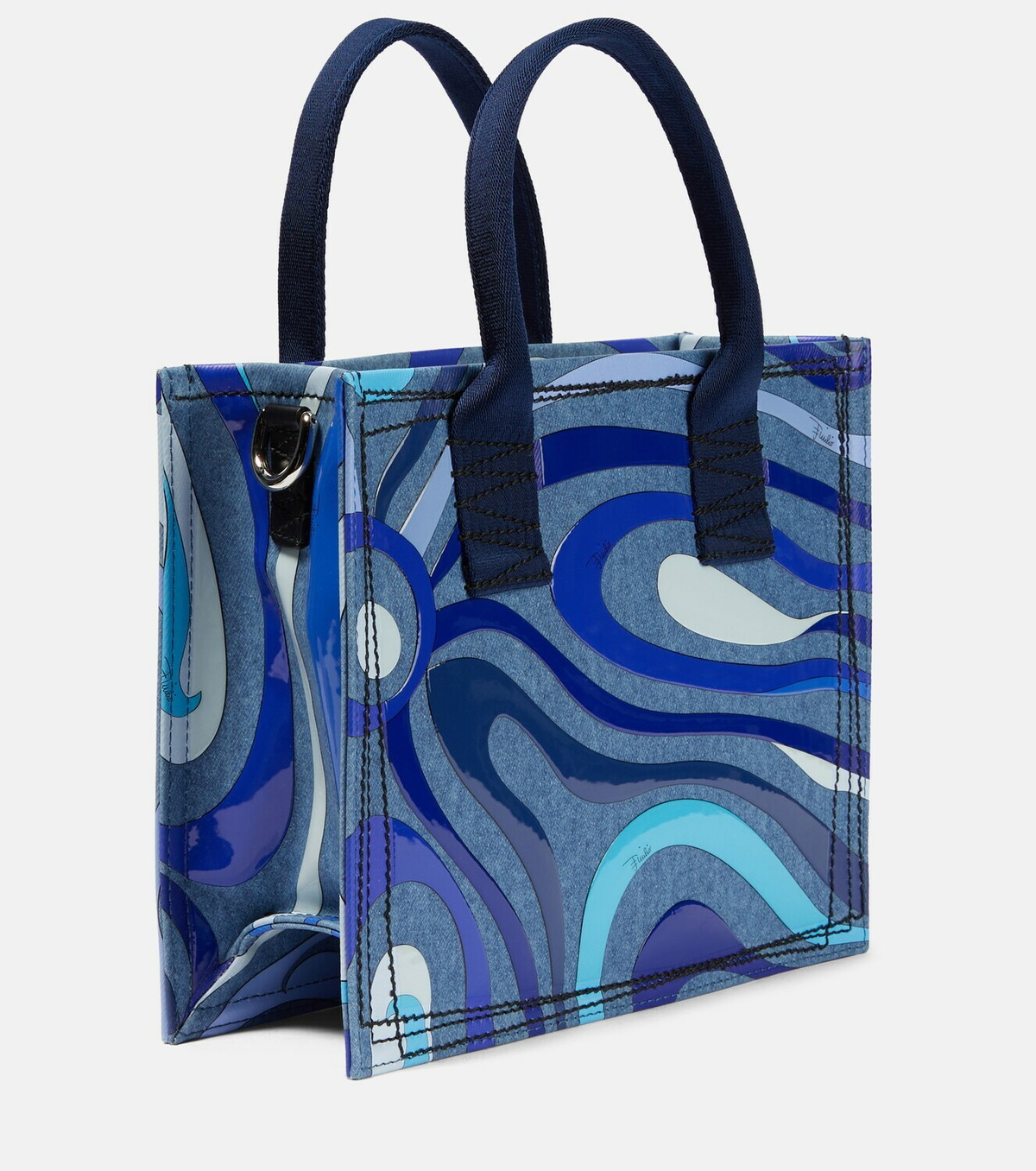 Pucci Printed denim tote bag Emilio Pucci