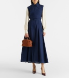 DeMellier Stockholm Small suede top-handle bag