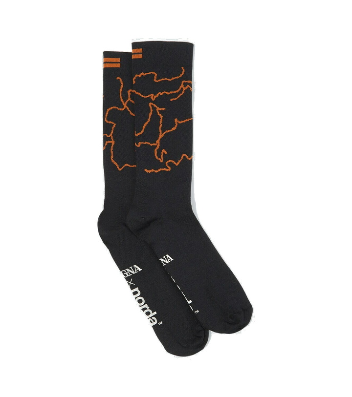 Photo: Zegna x Norda jacquard socks