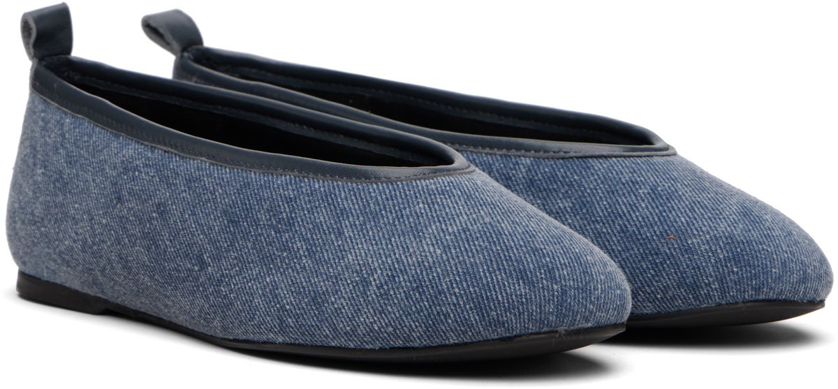 Paloma Wool Blue Pili Denim Ballerina Flats