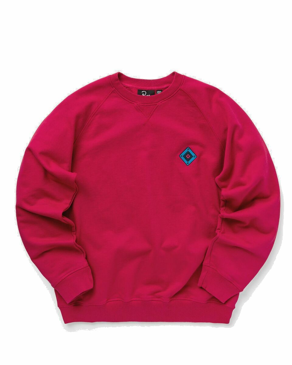 Photo: By Parra Diamond Block Logo Crew Neck Sweatshirt Pink - Mens - Sweatshirts