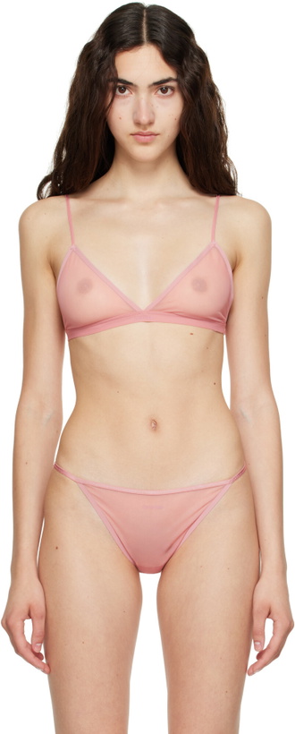 Photo: Calvin Klein Collection Pink Ruby Triangle Bralette