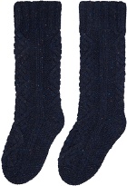 Jil Sander Navy Donegal Socks