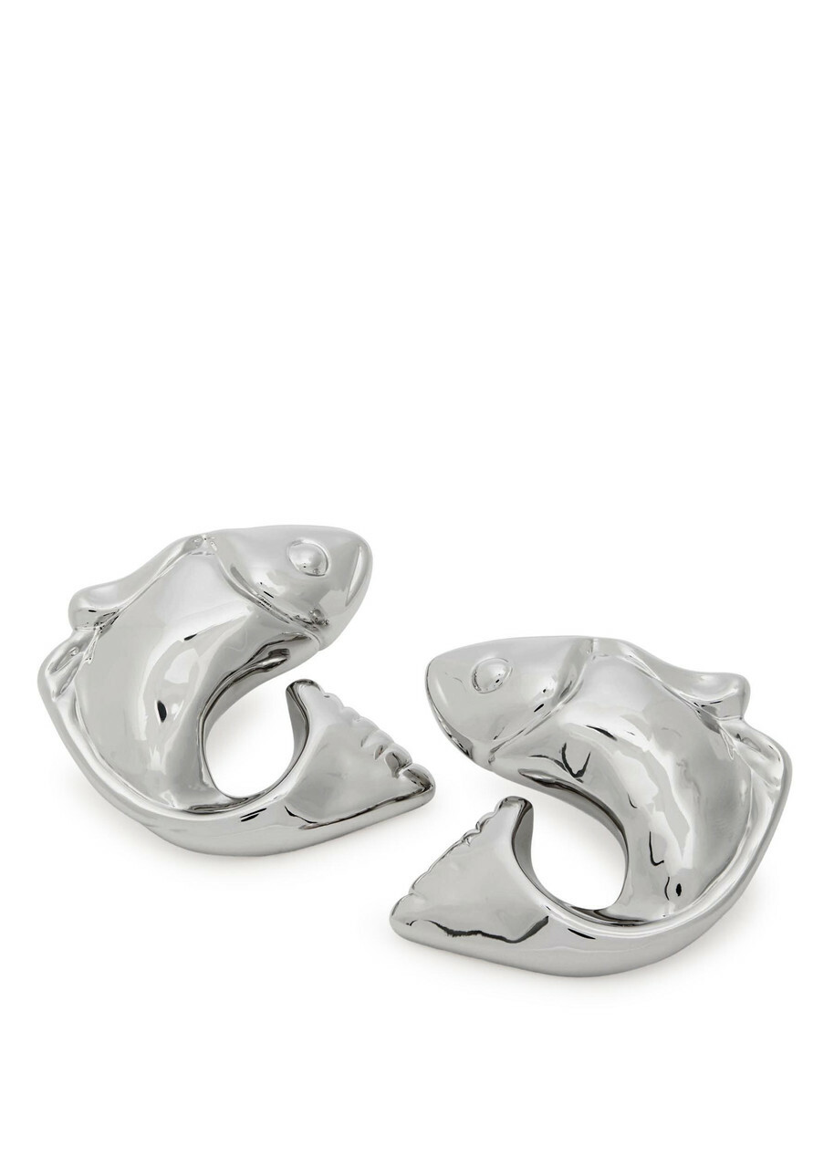 Jacquemus Les Boucles Poisson Fish Drop Earrings - Silver - One Size