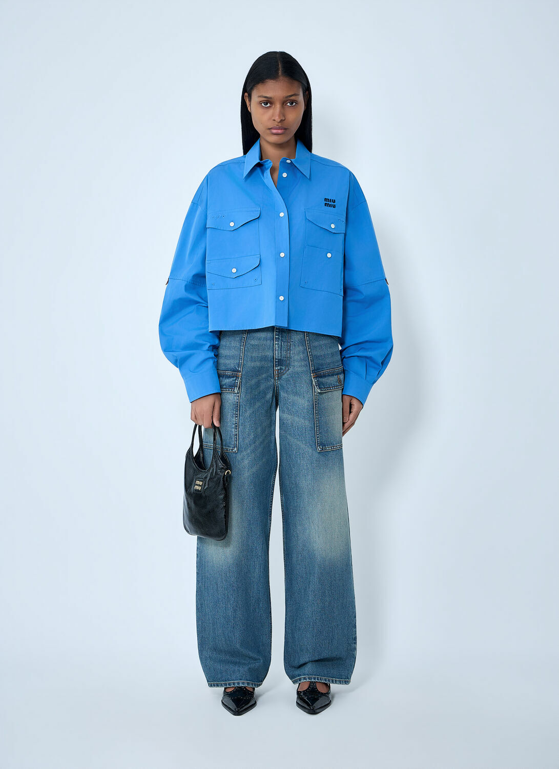 Miu Miu Cargo Denim Jeans