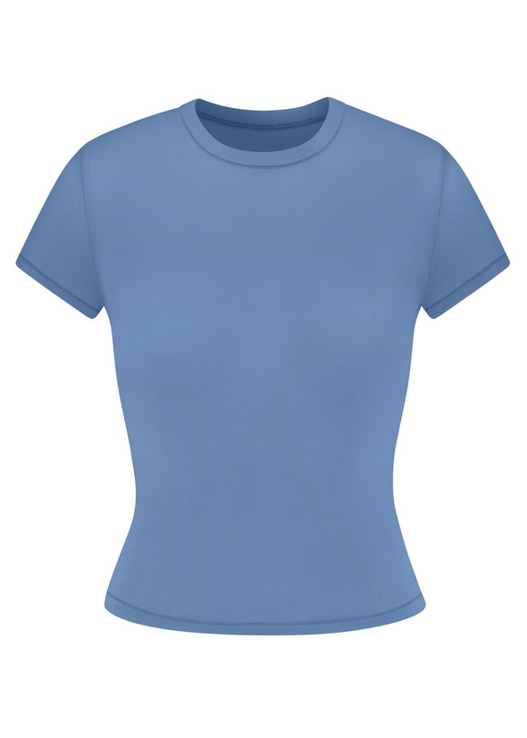 Photo: Skims Stretch-jersey T-shirt Navy