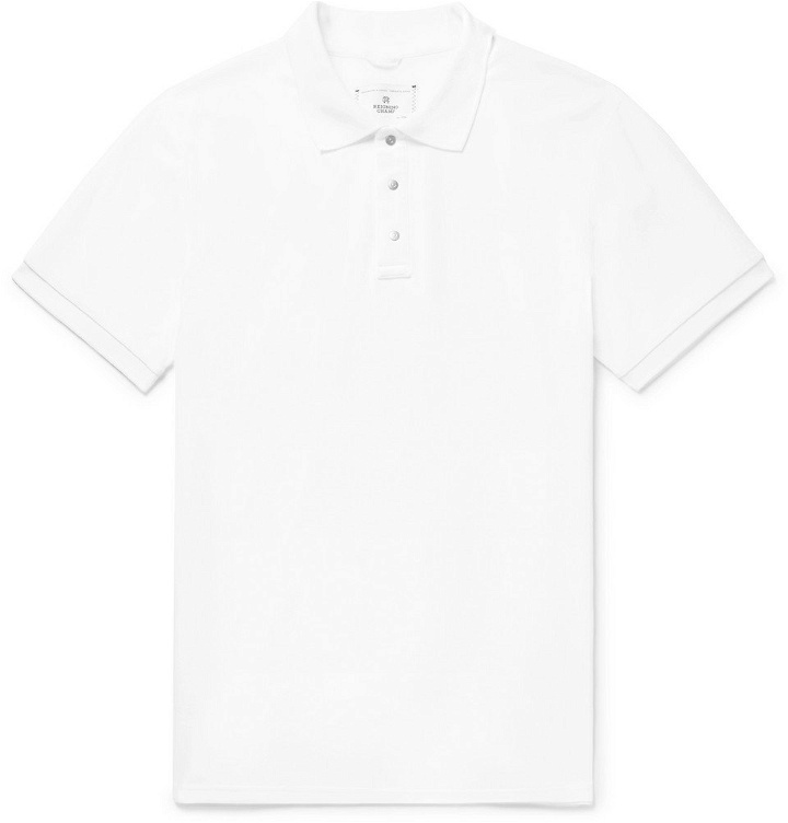 Photo: Reigning Champ - Cotton-Piqué Polo Shirt - Men - White