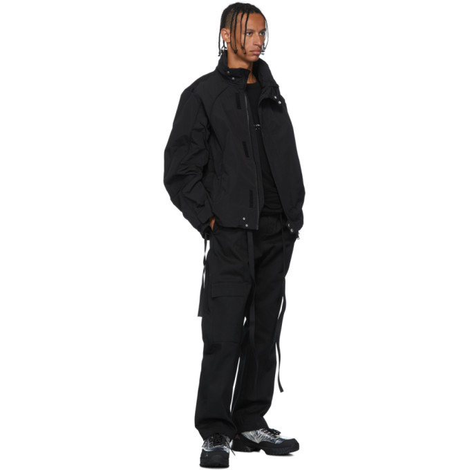 Unravel Black Jersey Elongated T-Shirt