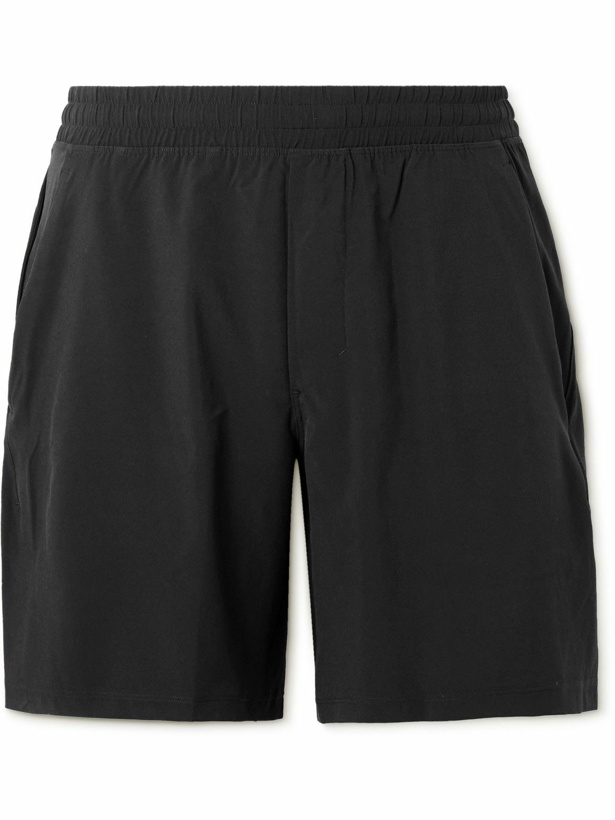 Photo: Lululemon - Pace Breaker 7&quot; Mesh-Trimmed Stretch-Jersey Shorts - Black