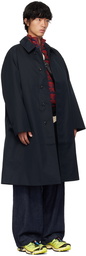 nanamica Navy Balmacaan Coat