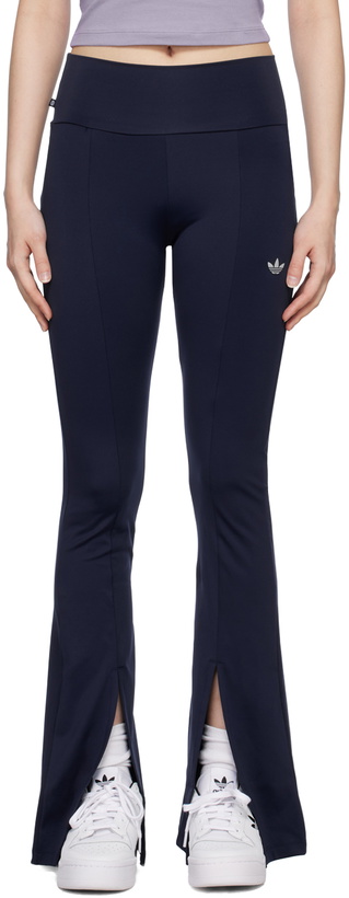 Photo: adidas Originals Navy Flared Leggings
