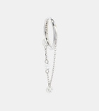 Persée 18kt gold single earring with diamonds