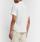 Odyssee - Bastide Camp-Collar Linen Shirt - White