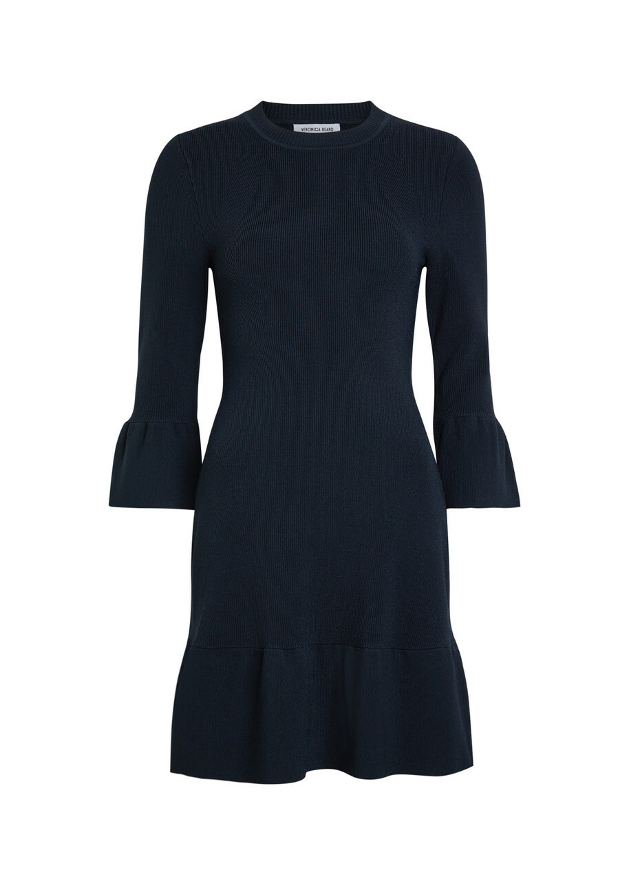 Veronica Beard Portia Knit Mini Dress Navy