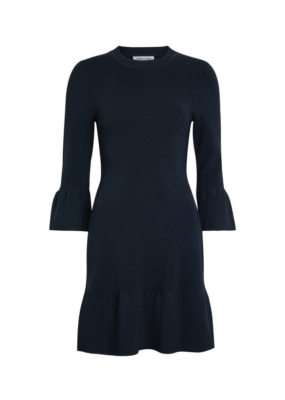 Photo: Veronica Beard Portia Knit Mini Dress Navy
