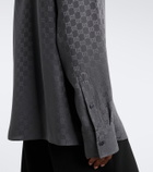 Gucci GG printed silk twill shirt