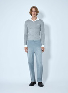 Miu Miu Collared Long Sleeve Knit Sweater