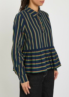 Damson Madder Kinsley Striped Cotton-poplin Shirt Multicoloured