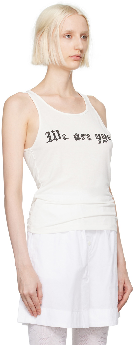 OPEN YY White 'We Are YYou' Tank Top