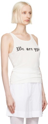 OPEN YY White 'We Are YYou' Tank Top