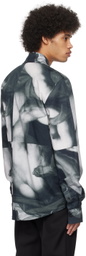 EGONlab Black Pointed Collar Shirt