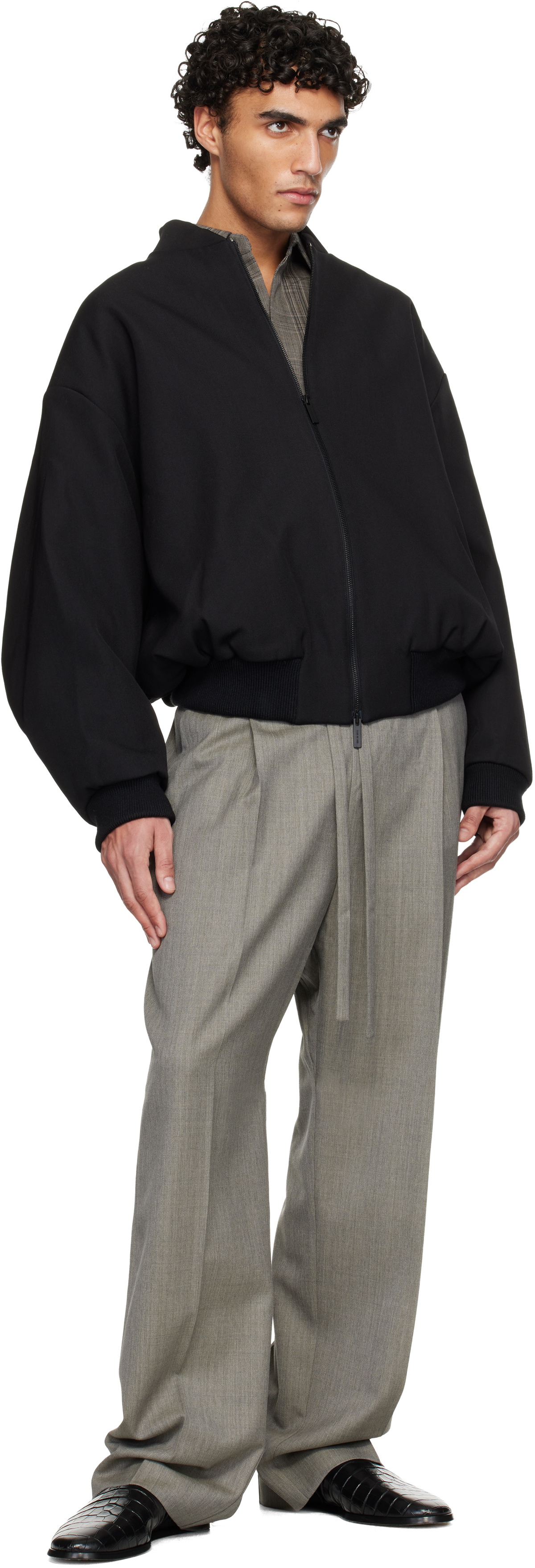 Fear of God Black Bomber Jacket