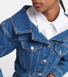 Alexander McQueen Cropped denim jacket