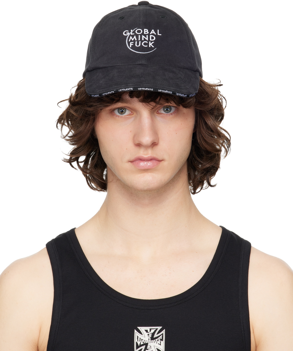 VETEMENTS Black Anarchy Logo Cap Vetements