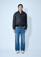 Wales Bonner Leather Button-Up Jacket