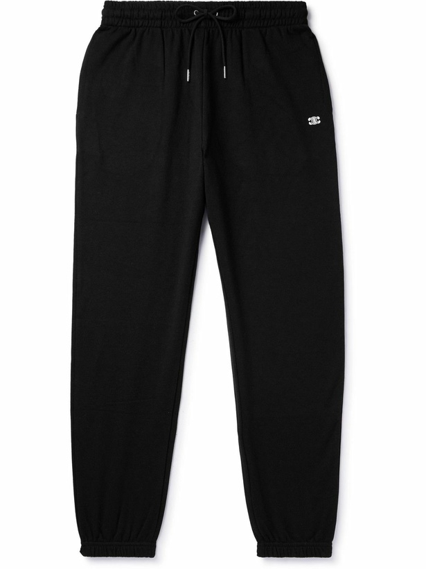 Photo: CELINE - Tapered Cotton and Cashmere-Blend Jersey Sweatpants - Black