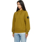 Stone Island Khaki 6100048 Brushed Organic Cotton Fleece Hoodie