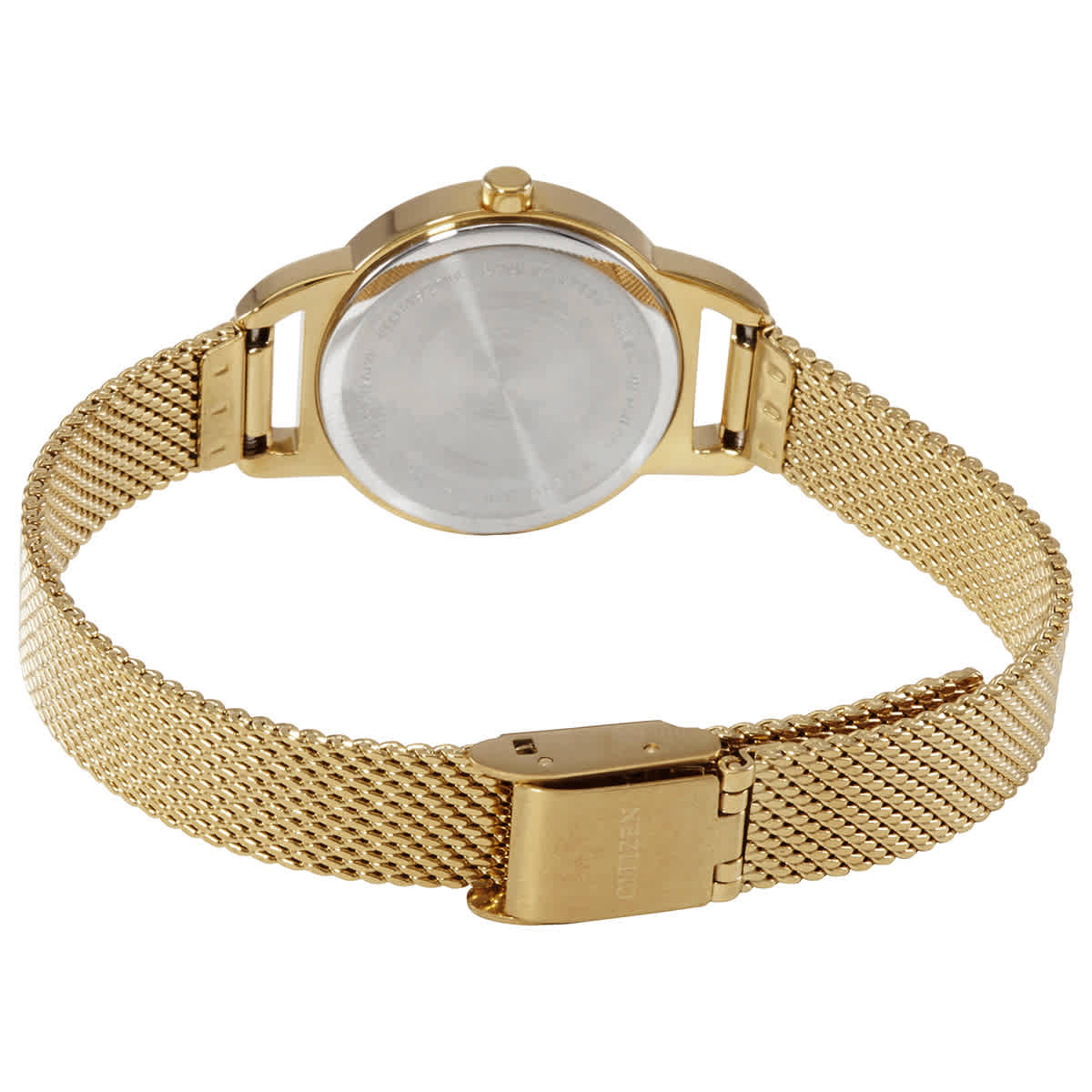 Citizen Gold-Tone Stainless Quartz Black Dial Ladies Watch EZ7002-54E