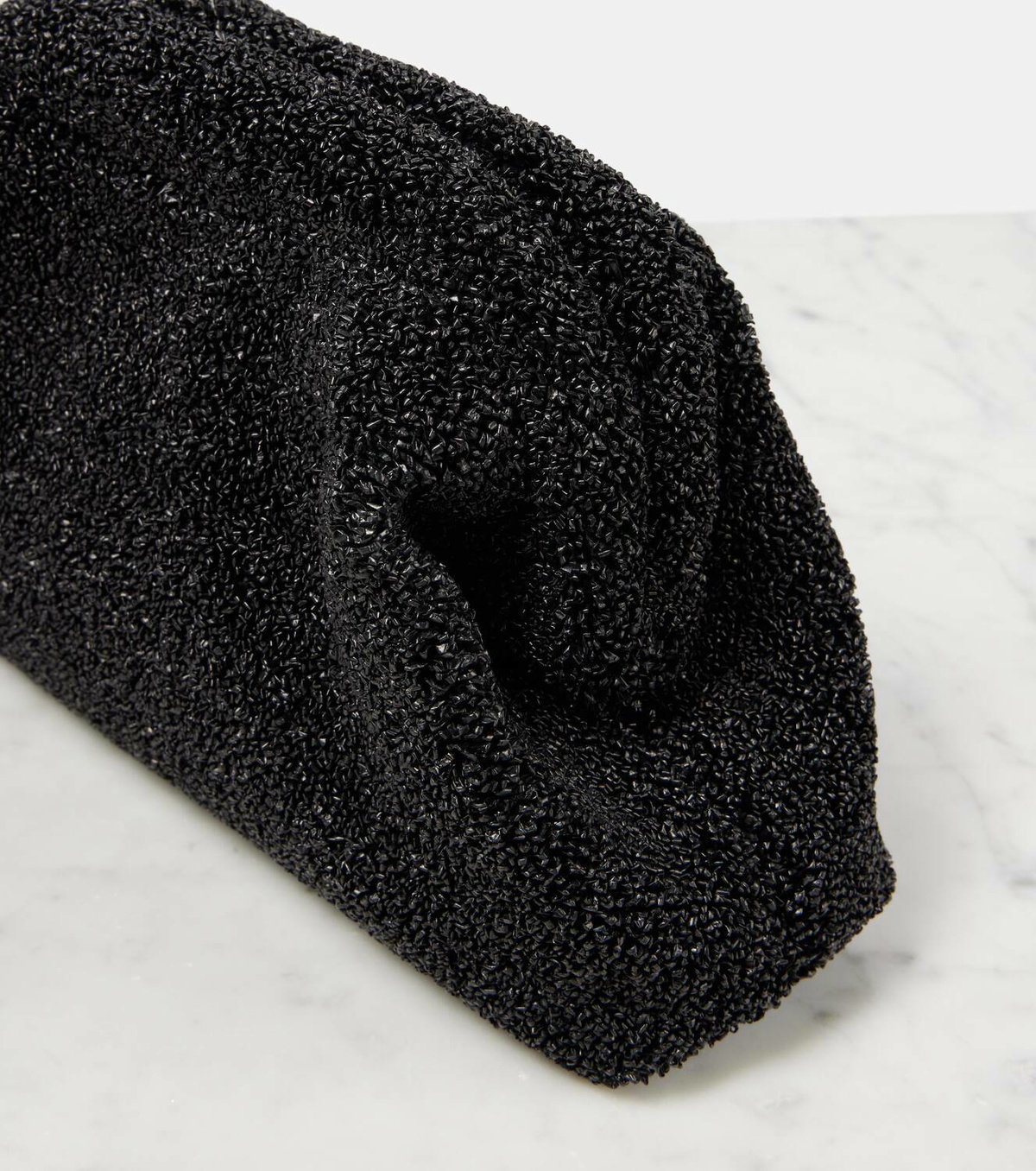 The Row Mira raffia-effect clutch The Row
